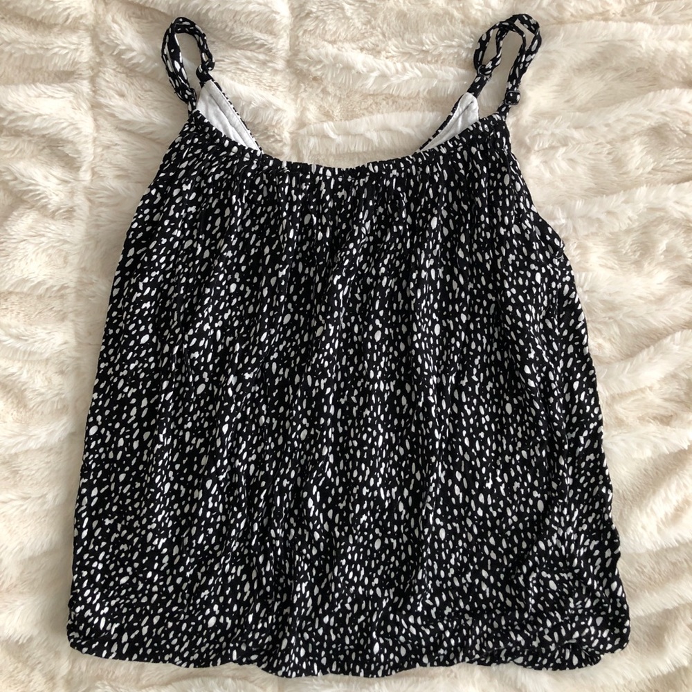 Black and white H&M tank- Excellent Condition!